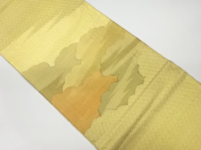 JAPANESE KIMONO / VINTAGE FUKURO OBI / SAGANISHIKI / WOVEN CLOUD